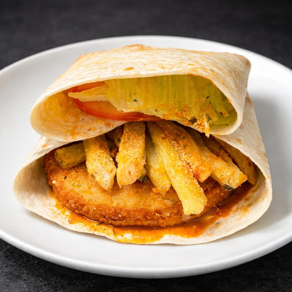 Crumb Chicken Burger Rotti